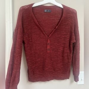 GAP Deep Red V-Neck Sweater